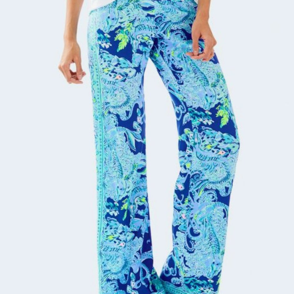 Lilly Pulitzer Bal Harbour Palazzo Pants in Sea Sirens